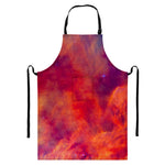 Abstract Nebula Cloud Galaxy Space Print Bib Apron With Pocket