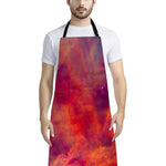 Abstract Nebula Cloud Galaxy Space Print Bib Apron With Pocket