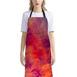 Abstract Nebula Cloud Galaxy Space Print Bib Apron With Pocket