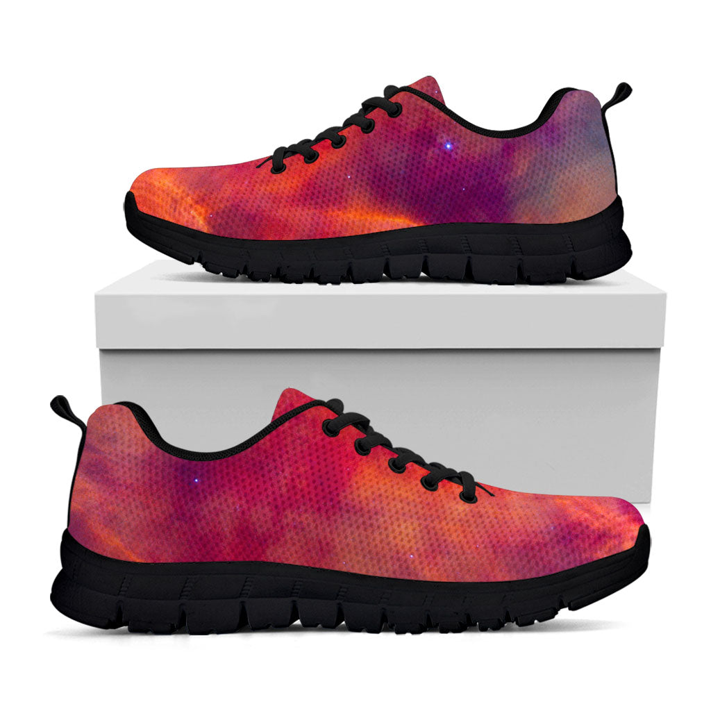 Abstract Nebula Cloud Galaxy Space Print Black Running Shoes