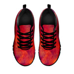 Abstract Nebula Cloud Galaxy Space Print Black Running Shoes