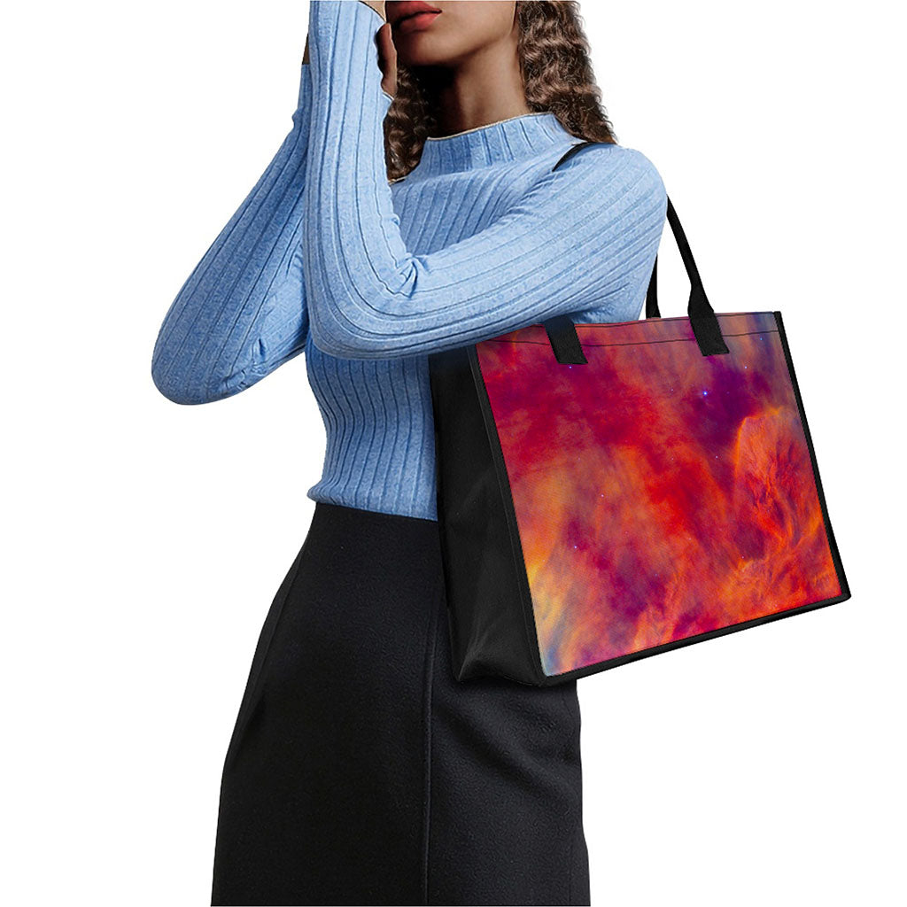 Abstract Nebula Cloud Galaxy Space Print Canvas Tote Bag