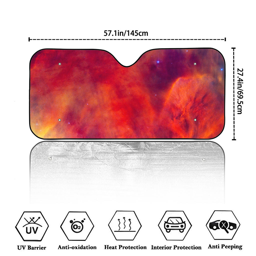 Abstract Nebula Cloud Galaxy Space Print Car Windshield Sun Shade