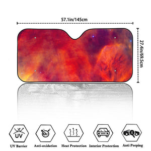 Abstract Nebula Cloud Galaxy Space Print Car Windshield Sun Shade