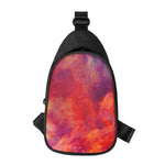 Abstract Nebula Cloud Galaxy Space Print Chest Bag