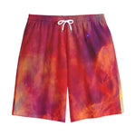 Abstract Nebula Cloud Galaxy Space Print Cotton Shorts