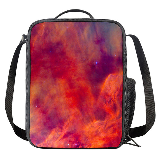 Abstract Nebula Cloud Galaxy Space Print Crossbody Lunch Bag
