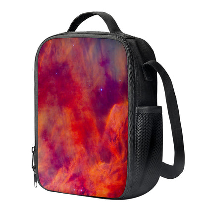 Abstract Nebula Cloud Galaxy Space Print Crossbody Lunch Bag