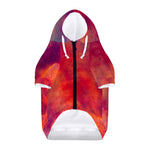 Abstract Nebula Cloud Galaxy Space Print Dog Zip Up Hoodie