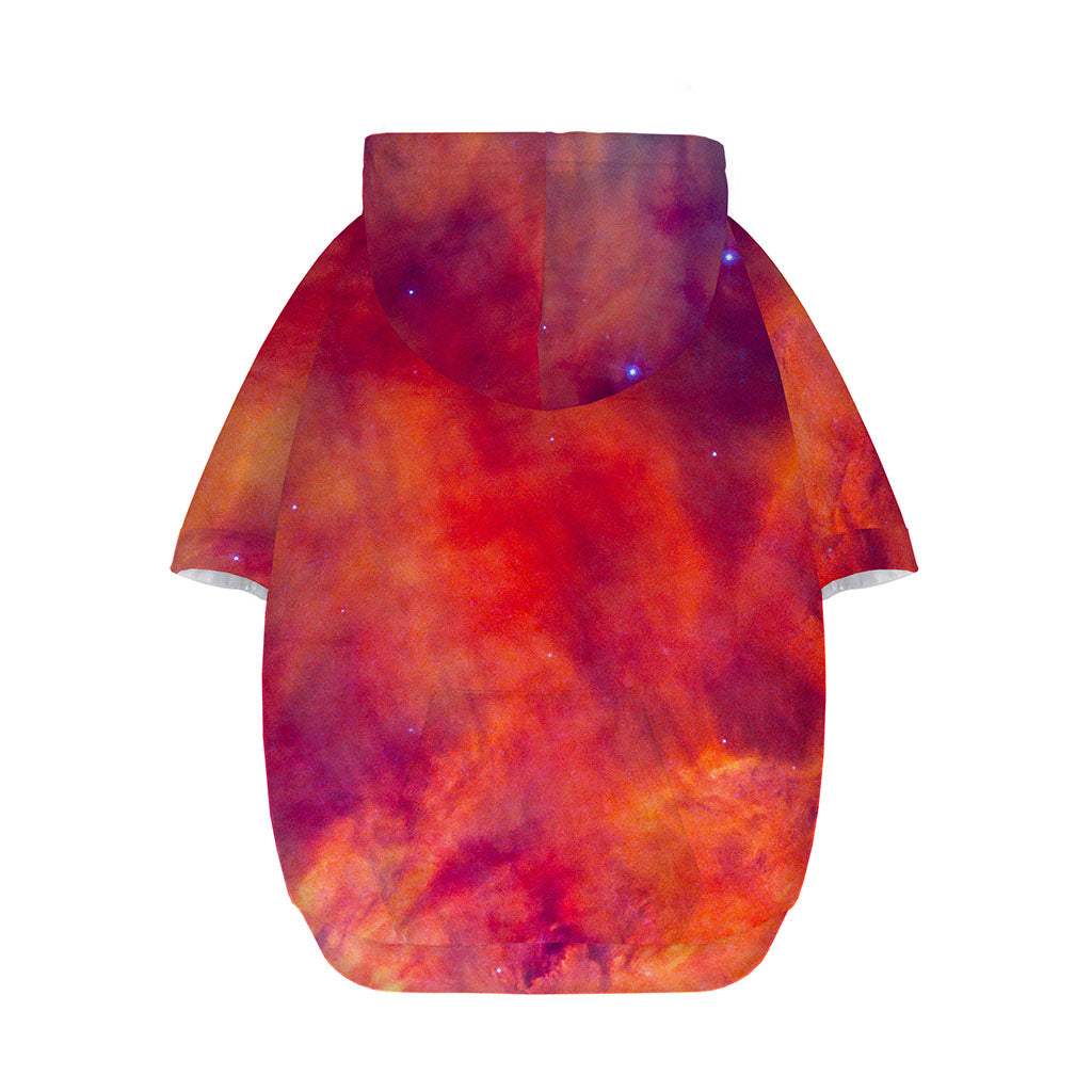Abstract Nebula Cloud Galaxy Space Print Dog Zip Up Hoodie