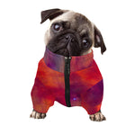 Abstract Nebula Cloud Galaxy Space Print Dog Zip Up Jacket