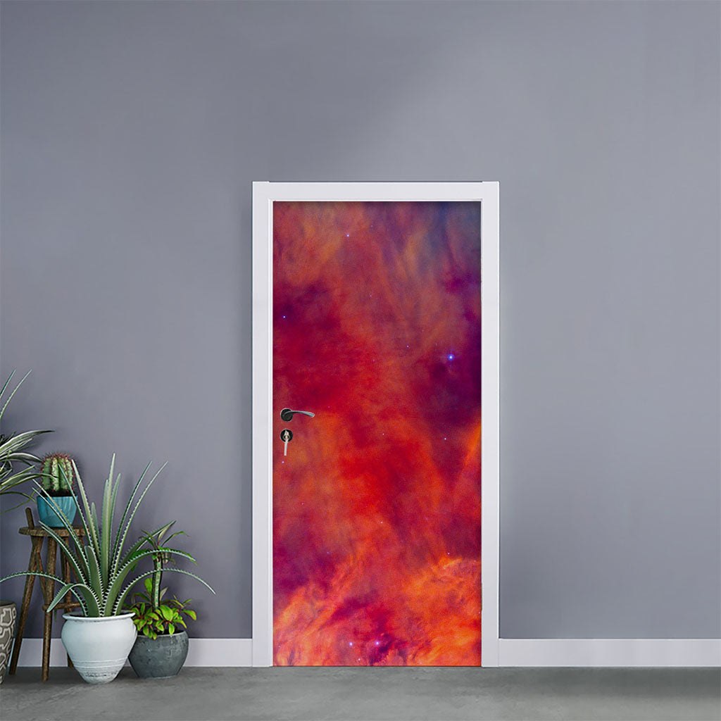 Abstract Nebula Cloud Galaxy Space Print Door Sticker