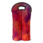 Abstract Nebula Cloud Galaxy Space Print Double Neoprene Wine Tote