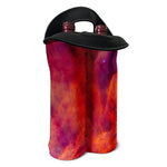 Abstract Nebula Cloud Galaxy Space Print Double Neoprene Wine Tote
