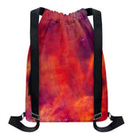 Abstract Nebula Cloud Galaxy Space Print Drawstring Backpack
