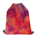 Abstract Nebula Cloud Galaxy Space Print Drawstring Bag