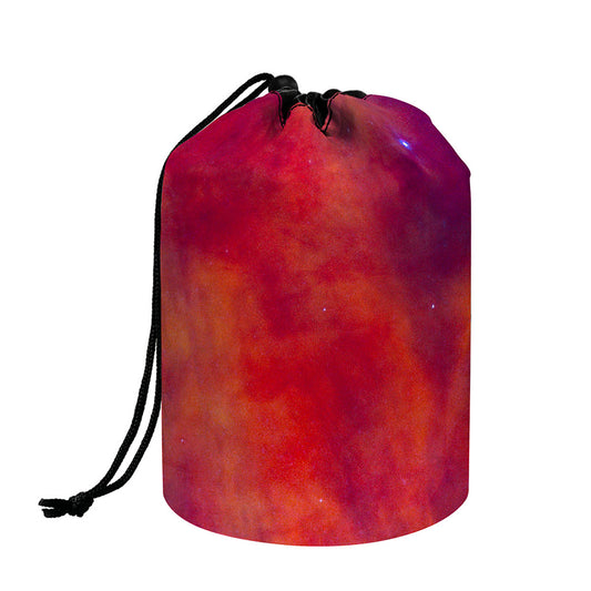 Abstract Nebula Cloud Galaxy Space Print Drawstring Makeup Bag