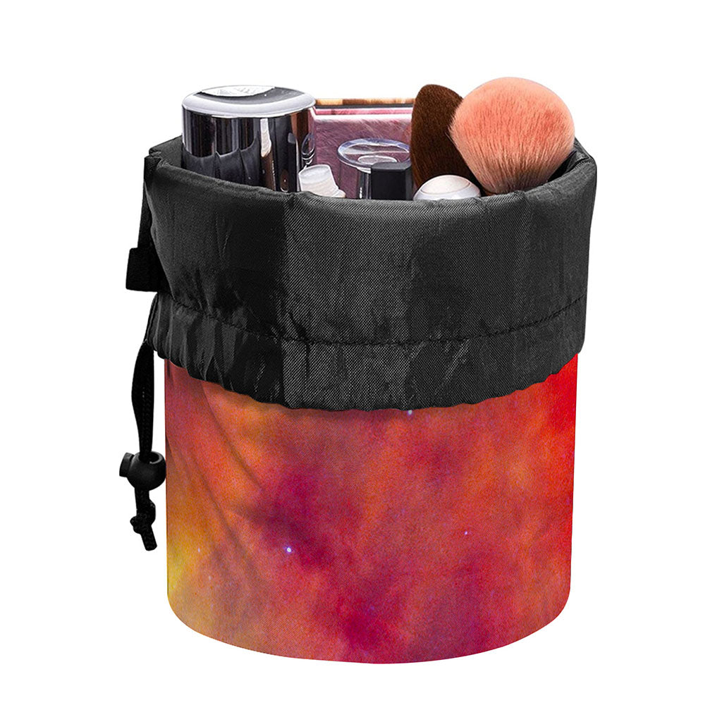 Abstract Nebula Cloud Galaxy Space Print Drawstring Makeup Bag