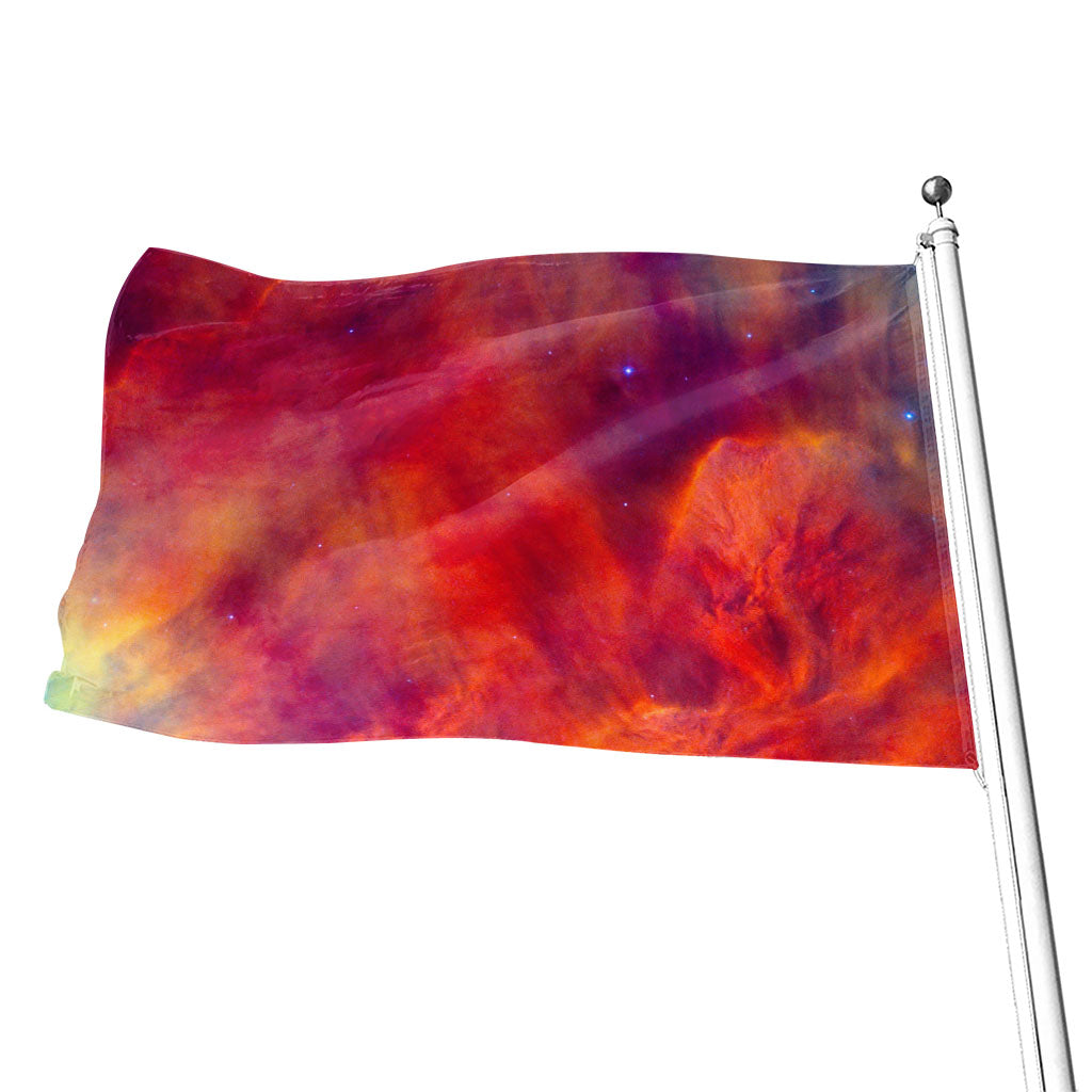 Abstract Nebula Cloud Galaxy Space Print Flag