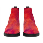 Abstract Nebula Cloud Galaxy Space Print Flat Ankle Boots