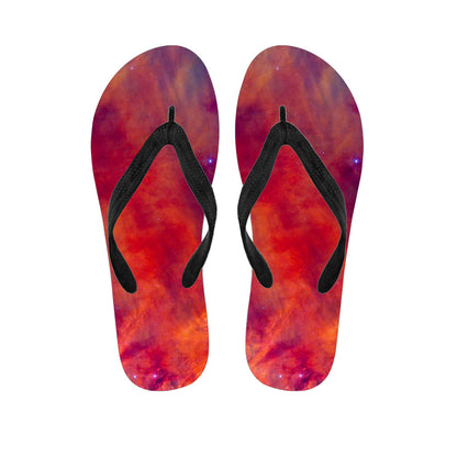 Abstract Nebula Cloud Galaxy Space Print Flip Flops