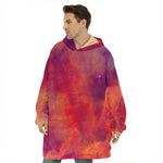 Abstract Nebula Cloud Galaxy Space Print Hoodie Blanket