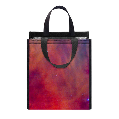 Abstract Nebula Cloud Galaxy Space Print Insulated Lunch Tote