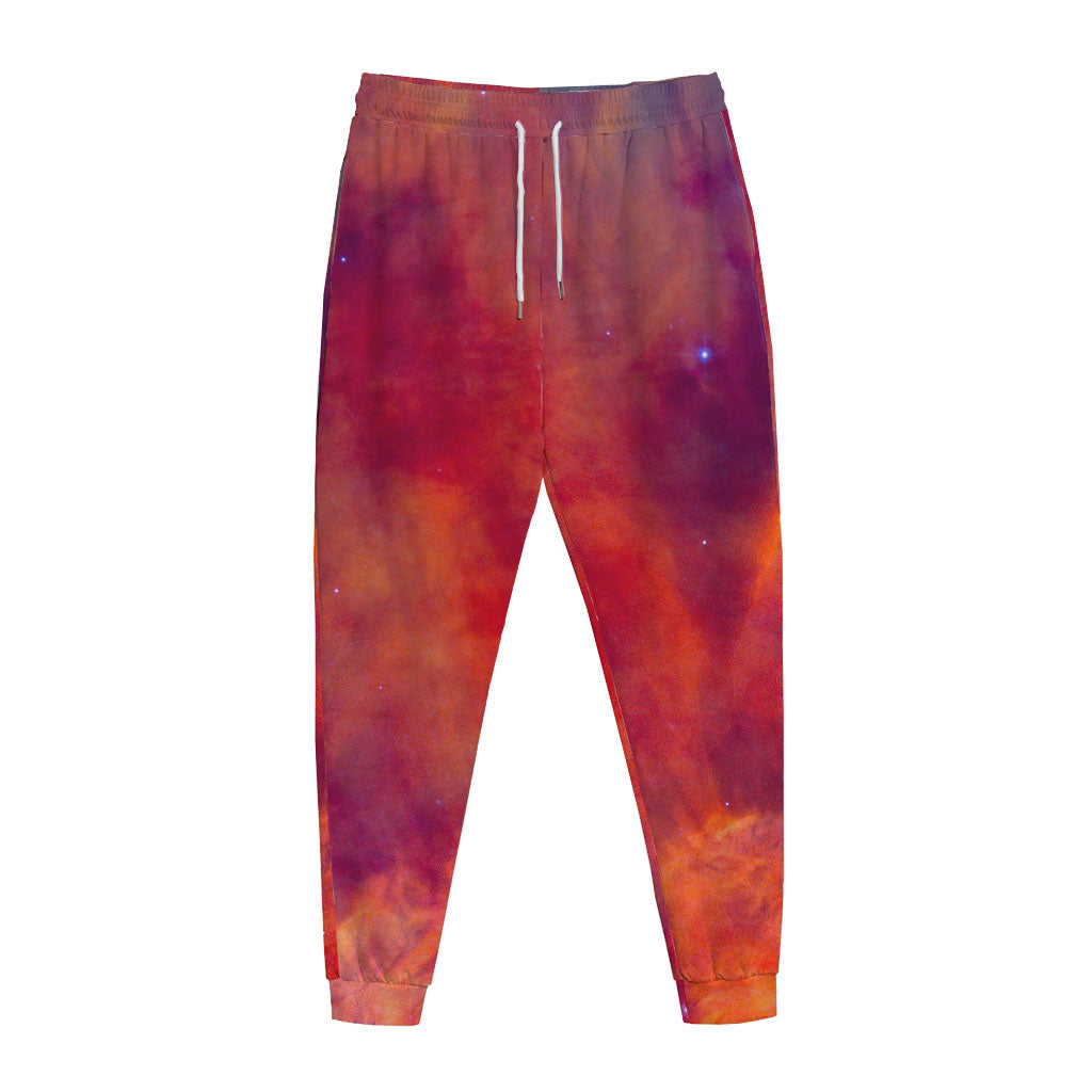 Abstract Nebula Cloud Galaxy Space Print Jogger Pants