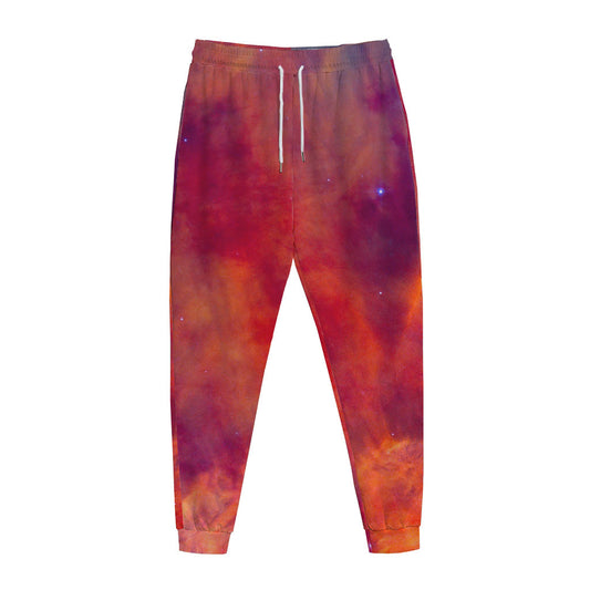 Abstract Nebula Cloud Galaxy Space Print Jogger Pants