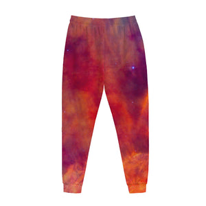 Abstract Nebula Cloud Galaxy Space Print Jogger Pants