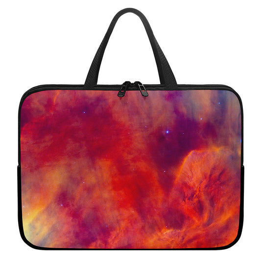 Abstract Nebula Cloud Galaxy Space Print Laptop Sleeve With Handle