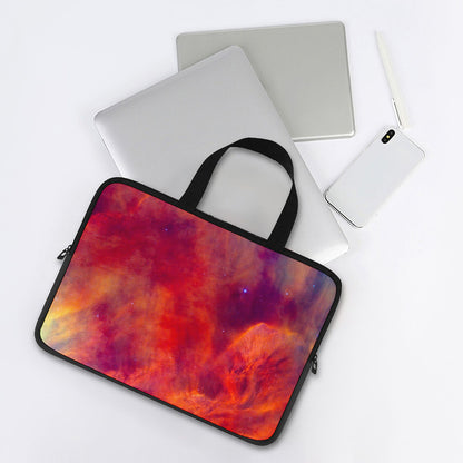 Abstract Nebula Cloud Galaxy Space Print Laptop Sleeve With Handle