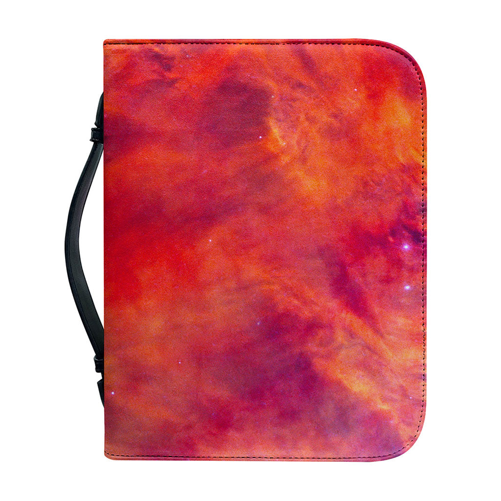 Abstract Nebula Cloud Galaxy Space Print Leather Bible Cover