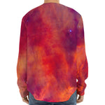 Abstract Nebula Cloud Galaxy Space Print Long Sleeve Baseball Jersey