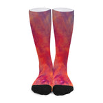 Abstract Nebula Cloud Galaxy Space Print Long Socks