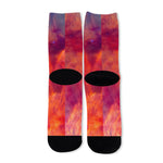 Abstract Nebula Cloud Galaxy Space Print Long Socks