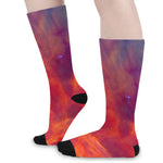 Abstract Nebula Cloud Galaxy Space Print Long Socks