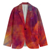 Abstract Nebula Cloud Galaxy Space Print Men's Blazer