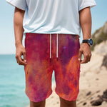 Abstract Nebula Cloud Galaxy Space Print Men's Cargo Shorts