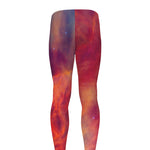 Abstract Nebula Cloud Galaxy Space Print Men's leggings