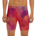 Abstract Nebula Cloud Galaxy Space Print Men's Long Boxer Briefs