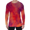 Abstract Nebula Cloud Galaxy Space Print Men's Long Sleeve T-Shirt