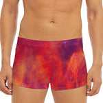 Abstract Nebula Cloud Galaxy Space Print Men's Short Boxer Briefs