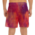 Abstract Nebula Cloud Galaxy Space Print Men's Split Running Shorts