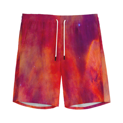 Abstract Nebula Cloud Galaxy Space Print Men's Sports Shorts