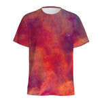 Abstract Nebula Cloud Galaxy Space Print Men's Sports T-Shirt