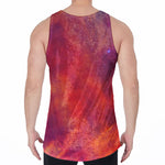 Abstract Nebula Cloud Galaxy Space Print Men's Velvet Tank Top