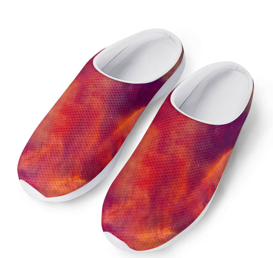 Abstract Nebula Cloud Galaxy Space Print Mesh Casual Shoes