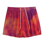 Abstract Nebula Cloud Galaxy Space Print Mesh Shorts