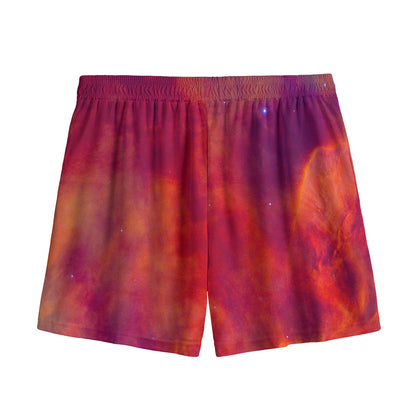 Abstract Nebula Cloud Galaxy Space Print Mesh Shorts